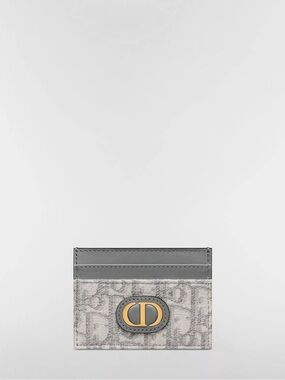 DIOR | ✨NEW✨ 30 Montaigne Freesia Card Holder in Gray Dior Oblique Jacquard